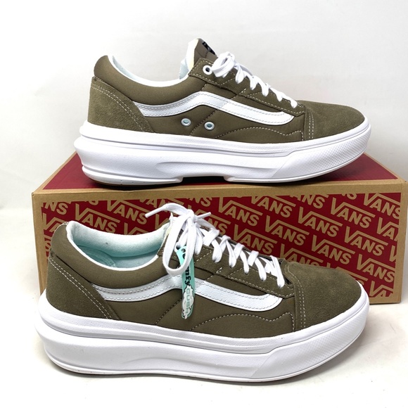 VANS Old Skool Overt CC Sneakers Low Suede Canvas Beige Men’s Skate VN0A7Q5E1NU - Picture 9 of 11